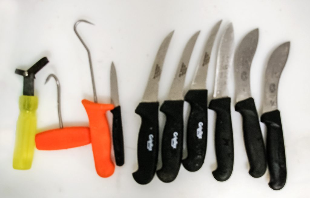 Butcher knives and hooks, 2011-(01) b