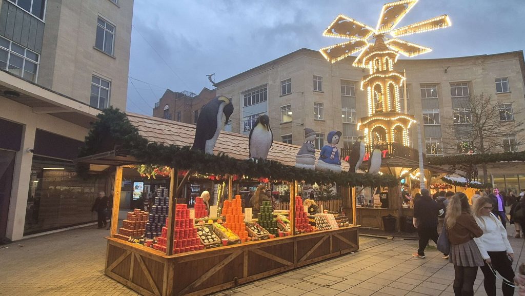 Bristol Christmas Market stall - November 2025