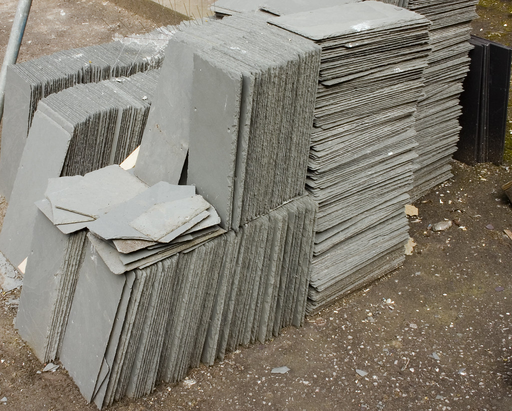 Slate Roof Tiles - Brian Eno Speaker Flowers Sound Installation at Marlborough House