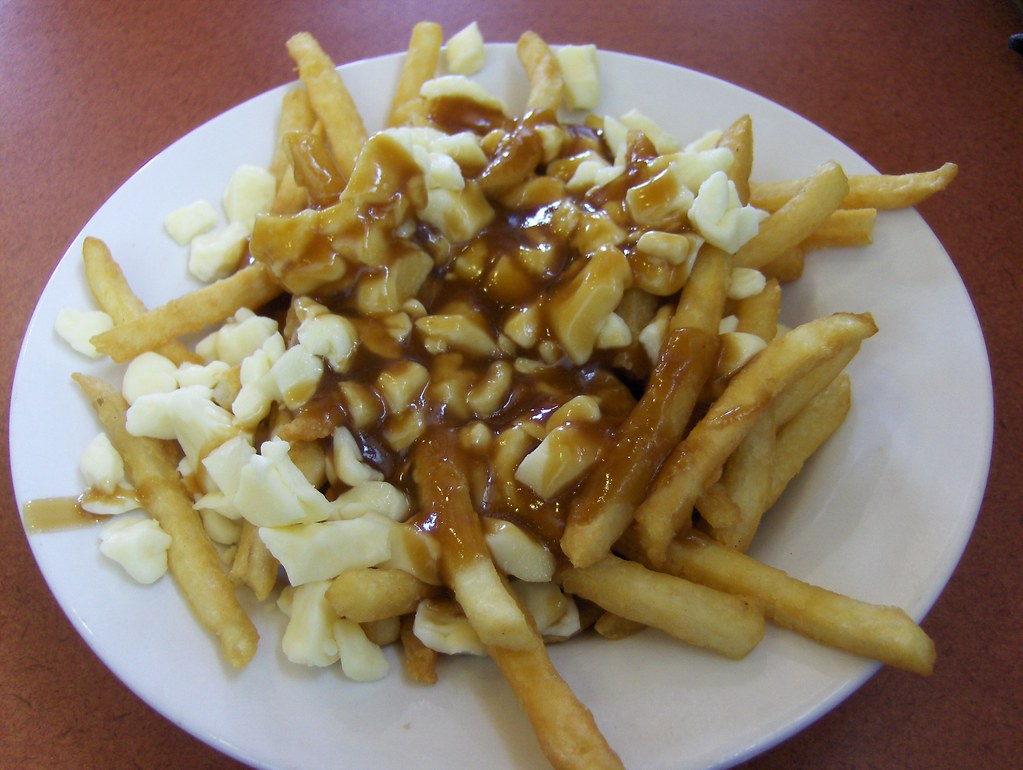 Classic poutine with fries, cheese curds and gravy